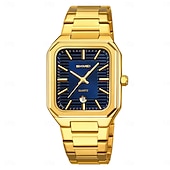 economico Orologi al quarzo-SKMEI Da uomo Orologio al quarzo Minimalista Moda Casual Affari Calendario Impermeabile Ora mondiale Decorazione Acciaio Guarda