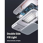 abordables Supports de téléphone-2 Paquet Support de Téléphone Portable avec Lumière LED Dimmable pour Streaming en Direct Maquillage YouTube TikTok Lumière Anneau LED Dimmable pour iPhone  Téléphone Android