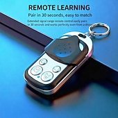 זול מכשירי חשמל ביתיים-חבילה של 1/2/3/4 משכפל שלט רחוק אוניברסלי לדלת מוסך 433 מגה-הרץ, שכפול שלט רחוק אלחוטי עם 4 כפתורים לשער חשמלי, תריס גלילה, אזעקת רכב, שלט רחוק קבוע ולומד, שחור