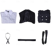 abordables Costumes de manga-Manga Robe Tenues Bal Masqué Costumes de Cosplay Halloween Carnaval Comic-Con Salon de l'Anime Costume Pour Femmes Adulte