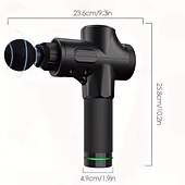 cheap Body Massager-Massage Gun Fascia Deep Muscle Relax Body Neck Massager Electric Fitness Equipment Noise Reduction Male Female