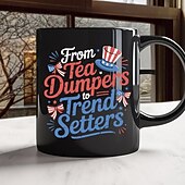 tanie Kubki i filiżanki-Kubek z okazji 250. rocznicy Stanów Zjednoczonych, prezent patriotyczny, ceramiczny kubek do kawy z okazji półpięćsetnej rocznicy, 1776–2026, Ameryka 250, prezent na Dzień Niepodległości dla mężczyzn