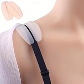 levne Osobní péče a zdraví-6 kusů silikonových protiskluzových vložek do ramínek, neviditelné měkké ramenní polštářky, zabraňují uklouznutí a zaboření, pohodlná opora pro jednobarevné podprsenky