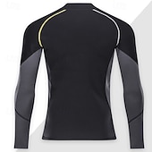 economico Mute, tute da sub e indumenti anti-abrasione-ZCCO Per uomo 1,5 mm Top sottomuta Tuta termica integrale Parte superiore della muta in neoprene da 1,5 mm Color-blocking Cerniera Frontale Termico Addensato Protezione UV Manica Lunga Costume da