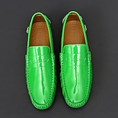 economico Mocassini casual-Per uomo Casual Quotidiano Pelle PU Confortevole Mocassino Rosso marrone Nero Bianco