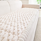 cheap Sofa Cover-Pet Couch Cover for 3 Cushion Sofa, Non-Slip Fuzzy Couch Cover for Dogs Washable, Thick Soft Sofa Slipcovers Cushion Protector Pet Friendly