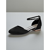 economico Madre della Sposa/Sposo-décolleté da donna con tacco basso e cinturino alla caviglia in raso bordeaux - eleganti scarpe da sera minimaliste per la mamma della sposa, matrimonio chic in città &amp;eventi formali