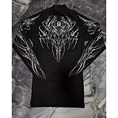 Χαμηλού Κόστους T-shirts και αμάνικα μπλουζάκια για τρέξιμο-Ανδρικά Αφηρημένο Tricou de Alergat Μπλούζα συμπίεσης Άνοιξη Φθινόπωρο Μακρυμάνικο Γρήγορο Στέγνωμα Συμπίεση Ύγρανση Γυμναστήριο προπόνηση Ενεργή εκπαίδευση Ασκηση Θαλασσί Μαύρο Λευκό ΑΘΛΗΤΙΚΑ ΡΟΥΧΑ