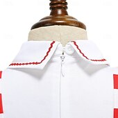 preiswerte Kleider-Vintage inspiriert Midlänge A-Linie Kleid Swing-Kleid Kurze Ärmel Tupfen A-Linie Kostüm Mädchen Kindertag Maskerade Urlaub Alltagskleidung Kinder Kleid Abschlussballkleider Sommer Frühling