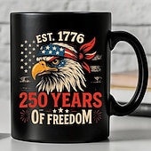 abordables Mugs et tasses-Mug commémoratif du 250e anniversaire des États-Unis, cadeau patriotique, tasse à café en céramique, référence 17762026, cadeau pour la fête nationale américaine du 4 juillet, homme ou femme,