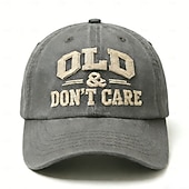 cheap Event &amp; Party Supplies-Vintage Distressed Old &amp; Don't Care Cap, Classic Dad Hat Adjustable Cotton Retirement Baseball Cap, Cotton Dad Hat, Fun Adjustable Trucker Hats for Men Women, Funny Gifts