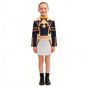  Kpop-inspiriert Von koreanischen Idolen inspiriert Popstar Kostüm Ausgefallene Kostüme Karnevalskostüm Virtuelles Idol for Mädchen Kinder Halloween Karneval Leistung Comic-Konzert Anime Expo