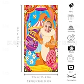 abordables Tapisseries de vacances-Guirlande photo en forme de lapin de Pâques, accessoire idéal pour décorer une porte ou une fête, parfaite pour les décorations de fêtes et les fêtes de Pâques en intérieur ou en extérieur.