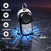 זול מכשירי חשמל ביתיים-חבילה של 1/2/3/4 משכפל שלט רחוק אוניברסלי לדלת מוסך 433 מגה-הרץ, שכפול שלט רחוק אלחוטי עם 4 כפתורים לשער חשמלי, תריס גלילה, אזעקת רכב, שלט רחוק קבוע ולומד, שחור