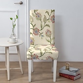 levne Potah na jídelní židli-Voděodolný potah na jídelní židli, potah na stoličku, potah na židli s geometrickým potiskem, polyesterové potahy