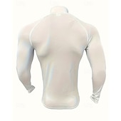 levne Běžecké tričko a tílka-Pánské Jednobarevné Koşu Tişörtü Stahovací tričko Jaro Podzim Zapni Dlouhý rukáv Rychleschnoucí Komprese Odvod vlhkosti Cvičení v tělocvičně Aktivní trénink Cvičení Černá Bílá sportovní oblečení