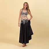 cheap Tops &amp; Sets-Samba Dancewear Glamorous Beaded Chain Sequin Belly Dance Costumel Performance Costume