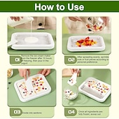 cheap Ice Cube Tray-Rolled Ice Cream Maker, At-Home Rolled Ice Cream Machine with Instant Freeze Tray &amp; 2 Scrapers, DIY Fun Family Activity Instant Ice Cream Maker for Yogurt, Sorbet