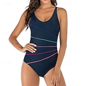 tanie Rash guardy One Piece-Damskie Standardowy Strój kąpielowy Stroje kąpielowe One Pieces Solidne kolory Krótka noga Szybkie wysychanie Elastyczny Bez rękawów Kąpielówki Kostium kąpielowy Surfing Plaża Pływacki Lato