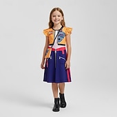 Недорогие Костюмы для девочек-Вдохновленный K-pop Вдохновлено корейскими идолами Идол Поп-звезда Костюм Забавный костюм Виртуальный идол for Девочки Дети Хэллоуин Карнавал Выступление Комик-Кон Аниме Экспо