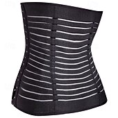 cheap Waist Trainer-Women's Shapewear Waist Trainer Casual Pure Color Elastic Waist Daily Sleeveless Black Beige Summer Spring Fall Winter Slim