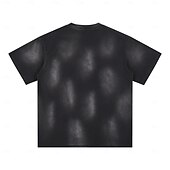 cheap Basic T shirts-Men's T Shirt 100% Cotton Acid Wash Shirt Tee Top Short Sleeves Crew Neck Summer Spring Plain Fashion Designer Basic Garment Dyed Plain Vacation Street Going out Blue Black Pink Top Tee for Men