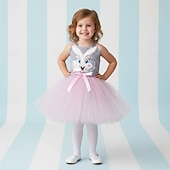 cheap Animal Costume-Tutu Robe Princess Animal Easter Bunny Dresses Funny Kid's Girls' Children's Day Easter Carnival Party Dress Up