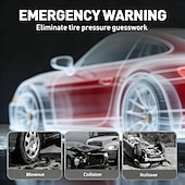 olcso Járműszolgáltatás-4 db gumiabroncsnyomás-ellenőrző szelepszár-sapka, 2,4 bar 36 psi autó gumiabroncsnyomás-ellenőrző érzékelő kijelző 3 színű szemriasztással, univerzális szelepszár-sapkák autókhoz