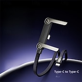 Недорогие Кабели для мобильных телефонов-Складная подставка, кабель для передачи данных, зарядный кабель 2-в-1, регулируемая по углу наклона подставка, кабель для быстрой зарядки и синхронизации данных для смартфонов, планшетов, ноутбуков и