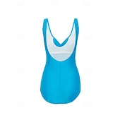 Χαμηλού Κόστους Rash Guards One Pieces-Γυναικεία Πρότυπο Προστατευτικά Ονόματος One Pieces Rash Guards Μαγιό Ολόσωμα κομμάτια Μονόχρωμο Άνοιγμα πίσω Προστασία UV Ελαστικό Αμάνικο Μαγιό Κορμάκι Σέρφινγκ Καταδύσεις Κολύμβηση Καλοκαίρι