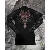 Χαμηλού Κόστους T-shirts και αμάνικα μπλουζάκια για τρέξιμο-Ανδρικά Αφηρημένο Tricou de Alergat Μπλούζα συμπίεσης Άνοιξη Φθινόπωρο Μακρυμάνικο Γρήγορο Στέγνωμα Συμπίεση Ύγρανση Γυμναστήριο προπόνηση Ενεργή εκπαίδευση Ασκηση Θαλασσί Μαύρο Λευκό ΑΘΛΗΤΙΚΑ ΡΟΥΧΑ