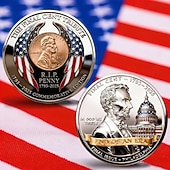 baratos 250º Aniversário dos EUA-O último centavo 1793–2025 · Fim de uma era · Moeda comemorativa de metal Lincoln · Moeda memorial do último centavo 1909–2025 · Último centavo Lincoln · Ficha comemorativa, tributo histórico de
