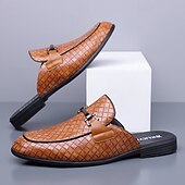 Недорогие Мужские клоги и мюли-Мужские красные лоферы из искусственной кожи, с текстурой под крокодиловую кожу, без шнурков, элегантная свадебная обувь, для торжественных случаев.