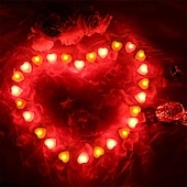 cheap Gifts-Heart Shape LED Candles Light Pack of 24, Flameless Flickering Love Candle Light for Marriage Proposal, Wedding, Valentine's Day, Anniversary, Thanksgiving