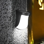  Solar Wall Light Outdoor, IP65 Solar Powered Deck Lights Waterproof, LED Solar Sconce Lights Outdoor,for Steps Stairs Fences Wall Walkway Garden