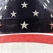 Недорогие Дикий Запад-250-летие США Ретро Дикий Запад Ковбойская шляпа Маскарадный костюм Универсальные Маскарад 4 июля Для вечеринок День независимости Взрослые Шапки Все сезоны