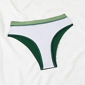 お買い得  サーフィンタンクiniとビキニ-女性用 標準 サーフィン用タンキニ＆ビキニ 水着 2個 カラーブロッキング オープンバック UVプロテクション 弾性ある ノースリーブ スイムウェア サーフィン 潜水 水泳 夏