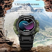 baratos Smartwatch-Relógio inteligente Lokmat Attack Pro de 1,32 polegadas com Bluetooth, chamadas, pedômetro, lembrete de chamadas e rastreador de atividades, compatível com Android e iOS, unissex, longa duração da bateria, chamadas em modo mãos-livres, à prova d'água IP68