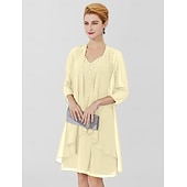 Недорогие обертывания матери-Женская Накидка Матери Накидки Пальто  Куртки Элегантная Защита от солнца 3/4 длины Рукав Шифоновая Накидка для гостей на свадьбу с чистым цветом Для формального весеннего и осеннего Одежда чтобы