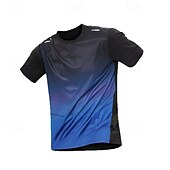 رخيصةأون تي شيرتات وبلوزات بدون أكمام للجري-رجالي التدرج تيشيرت للجري قميص ضاغط الصيف كم قصير سريع جاف ضغط رطوبة فتل تمرين نادي رياضي التدريب النشط ممارسه الرياضه أزرق سكني غامق أسود ملابس رياضية ألبسة رياضية