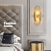 olcso Beltéri falilámpák-fali lámpák hálószobába modern márvány falikar fali lámpa fürdőszobai mosdófali világítás kőből készült művészeti fali lámpa