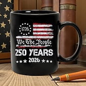 economico Tazze e tazzine-Tazza patriottica per il 250° anniversario degli Stati Uniti, tazza da caffè in ceramica per il cinquantenario, America 250 1776-2026, regalo per il giorno dell'indipendenza del 4 luglio per uomini e