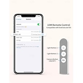 abordables Supports de téléphone-2 Paquet Support de Téléphone Portable avec Lumière LED Dimmable pour Streaming en Direct Maquillage YouTube TikTok Lumière Anneau LED Dimmable pour iPhone  Téléphone Android