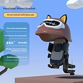economico Accessori per motociclette e quad-Supporto per telefono da moto con parasole, mini casco, supporto universale per telefono da manubrio bici, visiera parasole antiriflesso per iPhone 17 16 15 14 Pro Max Samsung Galaxy S26 Android, simpatico design con orecchie di gatto