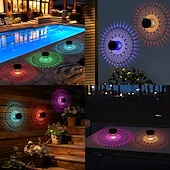 levne Venkovní nástěnná světla-2 ks venkovní solární vodotěsné kreativní duté válcové železné projekční nástěnné osvětlení, závěsné lucerny pro zahradu, dvůr, cestu, trávník, schodiště, krajinářské osvětlení, venkovní dekoraci