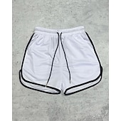 baratos Calções de corrida-Homens Shorts de Corrida Calções atléticos Shorts de Academia Com Cordão Bolsos Cintura elástica Calção Casual Ao ar livre Férias Verão Secagem Rápida Leve Macio Treino de Ginástica Treinamento Ativo
