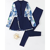 economico Rash Guards Interi-Per donna Standard Top sottomuta Tankini e bikini da surf Costumi da bagno Tropicale Con zip Protezione UV Elastico Manica Lunga Costume da Bagno Surf Immersione Nuoto Estate