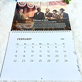 Недорогие 250-летие США-Патриотический настенный календарь к 250-летию независимости США (2026 год), памятное украшение к 150-летию независимости США (1776–2026).