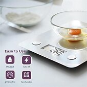 voordelige Lichaamsmassage-apparaat-Slimme digitale keukenweegschaal met voedingswaardecalculator-app, roestvrij staal, weegschaal voor voedsel voor dieet en maaltijdvoorbereiding.