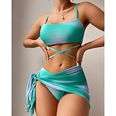 voordelige Surf Tankini's en Bikinis-Dames Bikini-sets Badpak Badpakken Tie Dye UV-Bescherming Elastisch Mouwloos Zwemkleding Zwempak Surfen Duiken Zwemmen Zomer